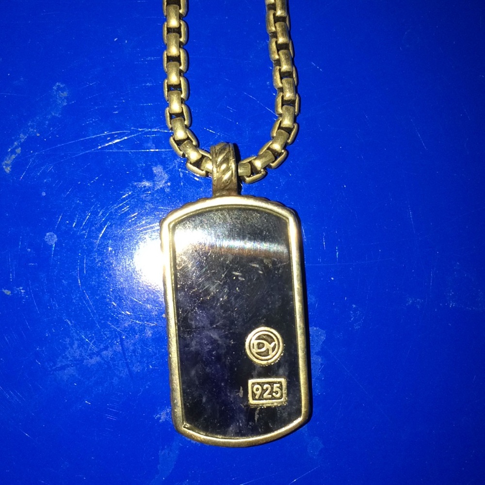David Yurman dog tag necklace!